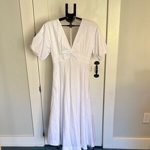 STAUD NWT Elegant White Dress Size 6
